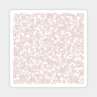 Botanical-Pattern, set, pink, 3, spring, botanic, nature, botanical, floral, flowers, floral-pattern, leaves, plants, minimalist, garden, jungle, leaf, exotic, tropical, flower, boho, cacti, succulent, digital, graphic-design, pattern, Magnet