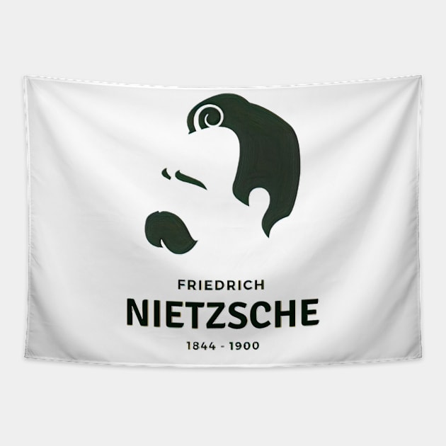 Friedrich Nietzsche (1844-1900) Tapestry by Artemis Art House