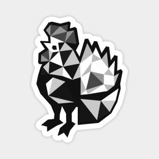 Black Rooster Magnet