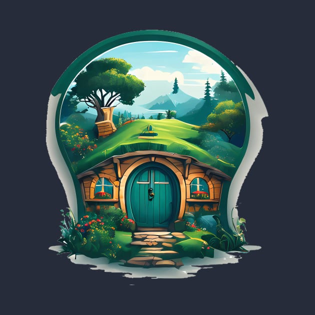 A Hobbit House In The Shire by The Dark Matter Art