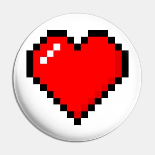 Heart Pixel Pin