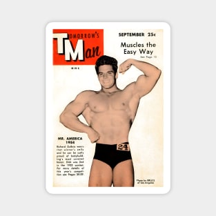 TOMORROW'S MAN Mr America 1954 Richard DuBois - Vintage Physique Muscle Male Model Magazine Cover Magnet