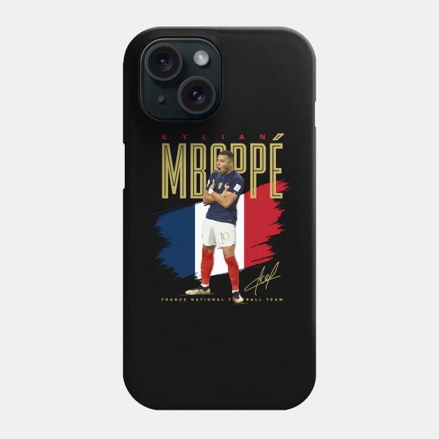 Kylian Mbappe Celly Phone Case by Juantamad