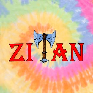 ZITAN - Another Galaxy Hole Logo - Bootleg Conan MOTU D&D Figure Line Logo T-Shirt