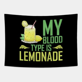 My Blood Type Is Lemonade Tapestry