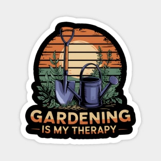 Gardening is My Therapy Magnet