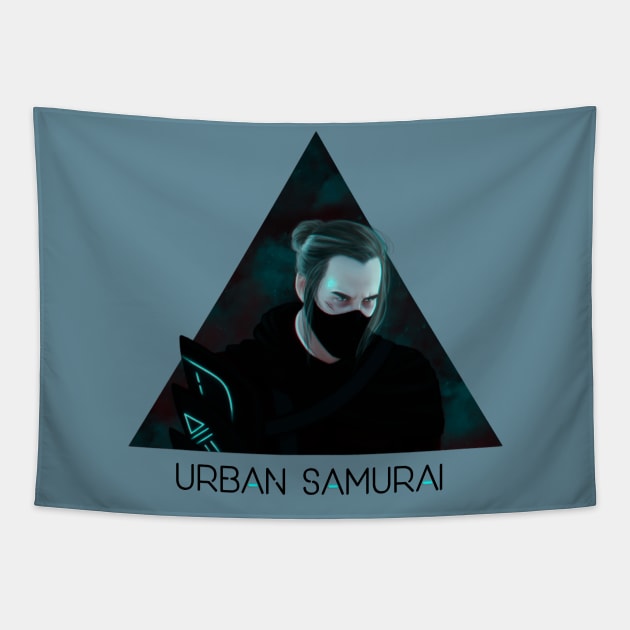 Urban Samurai Tapestry by Purplehate