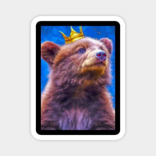 Bear with Crown Magnet