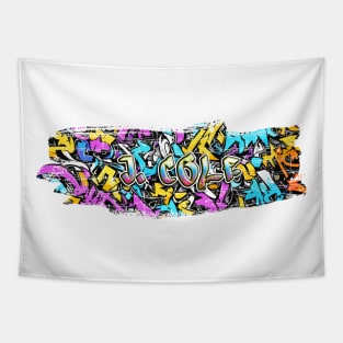 Jcol Graffiti Style Tapestry