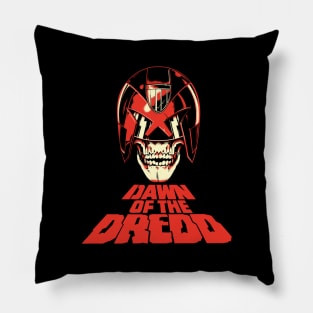 Dawn of the Dredd (Black Print) Pillow