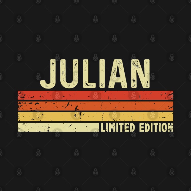 Julian First Name Vintage Retro Gift For Julian by CoolDesignsDz