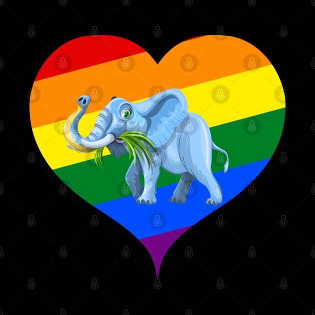 baby elephant in heart by Design Knight