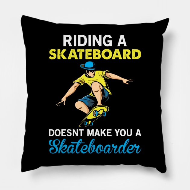 Skateboard Quote - Skate Pillow by CRE4TIX