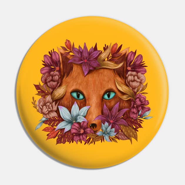 fox flowers hand drawn Pin by Mako Design 