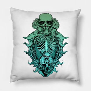 Skeleton Number Thirteen III Pillow