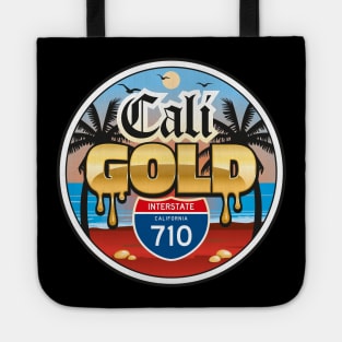 Cali Gold Red Sand Beach Blue Skies Tote