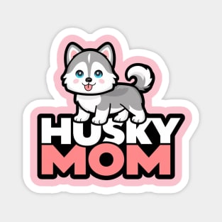 Husky Dog Mom Cute Kawaii Magnet
