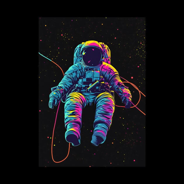 Colorful Astronaut by Pozter