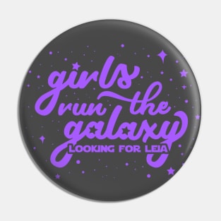 Girls Run the Galaxy Pin