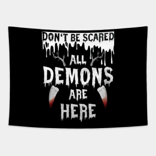 Funny Quotes For Halloween Party Tapestry