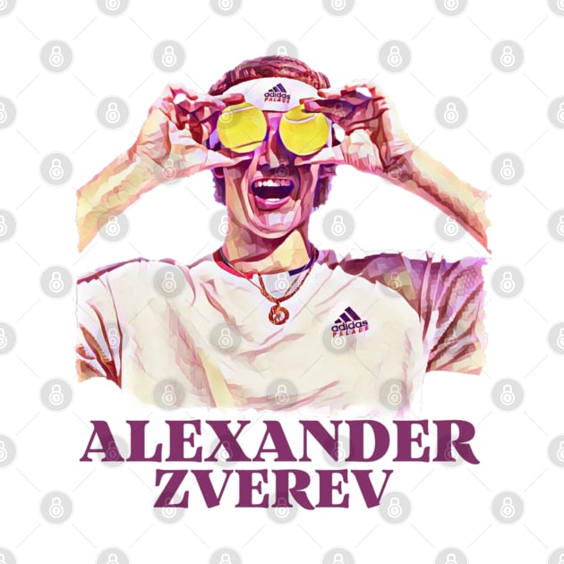Alexander Zverev by BorodinaAlen