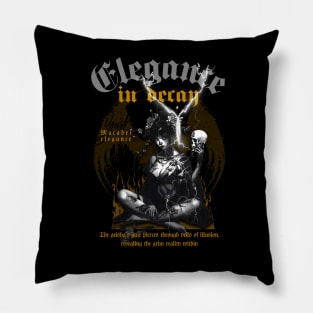 Geisha and skull 6611 Pillow