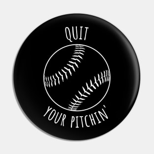 Funny Baseball Cheaper Than Therapy Pin