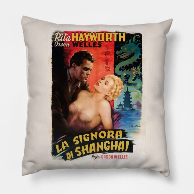 Lady from Shanghai, Italian Pillow by CheezeDealer