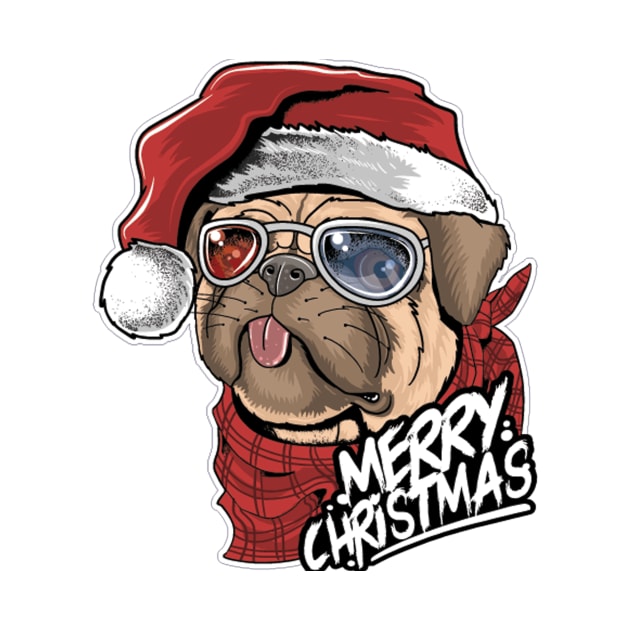 merry christmas dog by friendidea