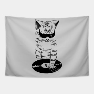 DJ kitty scratch Tapestry