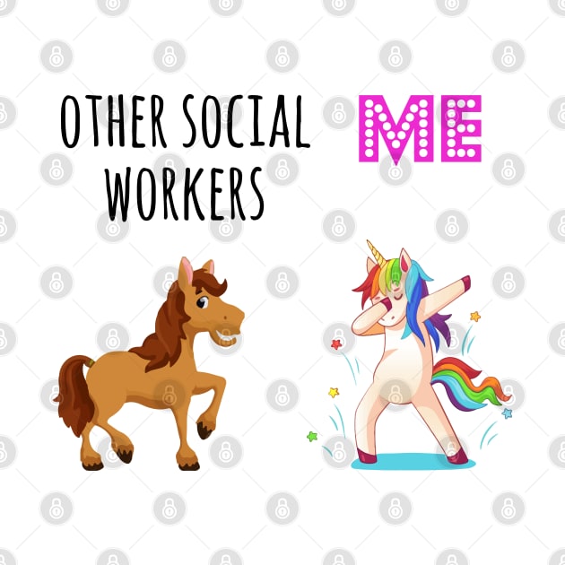 unicorn social worker, Funny Social Worker Gift by yass-art