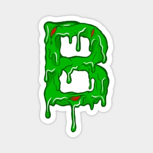 Alphabet B in Zombie Style Magnet