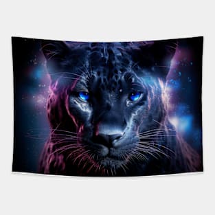 Panther Animal Bird Majestic Wilderness Surrealist Tapestry