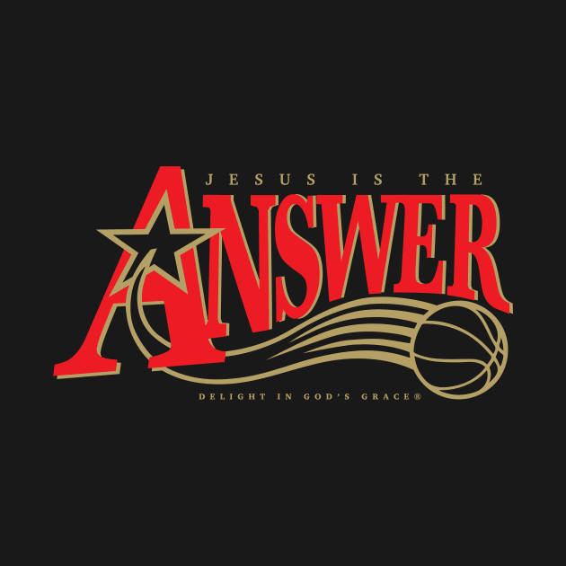 The Answer - Red & Gold by diggapparel