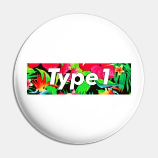 Type1 Floral Box Logo Pin