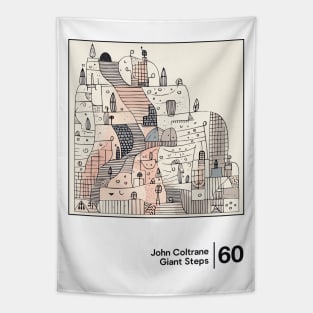 John Coltrane - Giant Steps - Minimal Style Graphic Artwork Tapestry