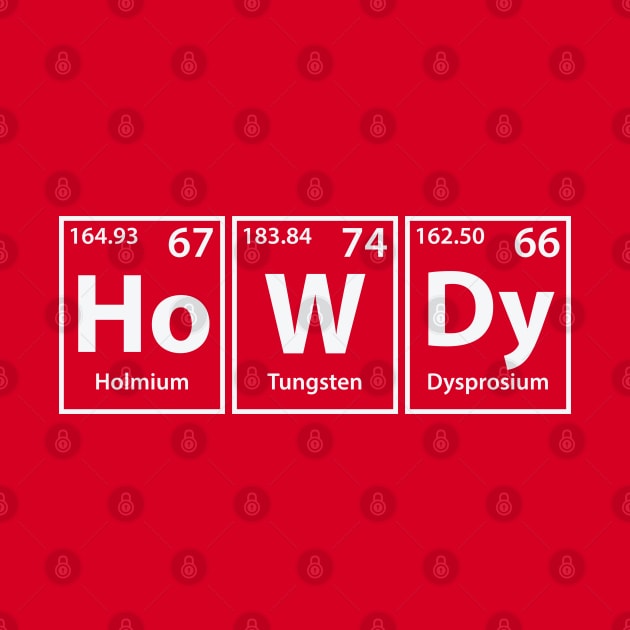 Howdy (Ho-W-Dy) Periodic Elements Spelling by cerebrands