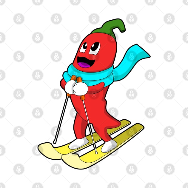 Pepper as Skier with Ski by Markus Schnabel