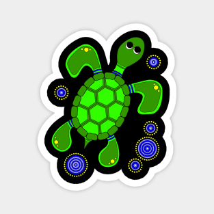 Aboriginal Art - Turtle Full Magnet