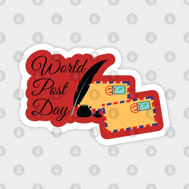 World Post Day Magnet by Khenyot