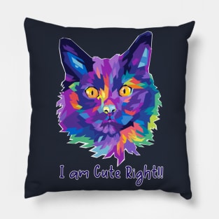 Cute Cat popart Pillow