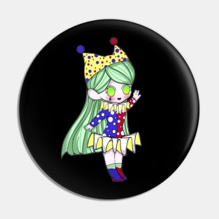 Green Clown Pin