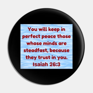 Bible Verse Isaiah 26:3 Pin