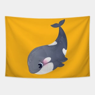 cute little baby dolphin Tapestry