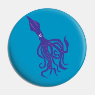 Purple Squid Pin