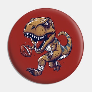 T-Rex Touchdown Football Pin