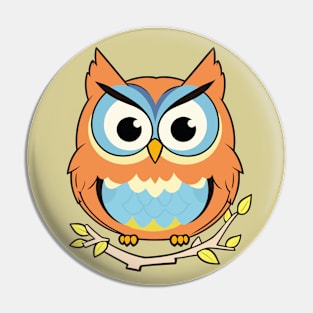 Kawaii Little Owl Pin