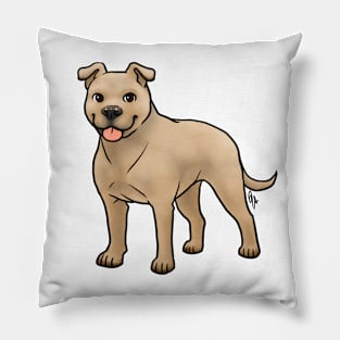 Dog - American Staffordshire Terrier - Natural Fawn Pillow