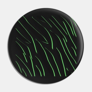 Green Zebra Stripe Pin