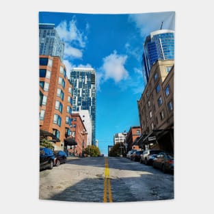 Seattle Streets By Pike Place Market Tapestry